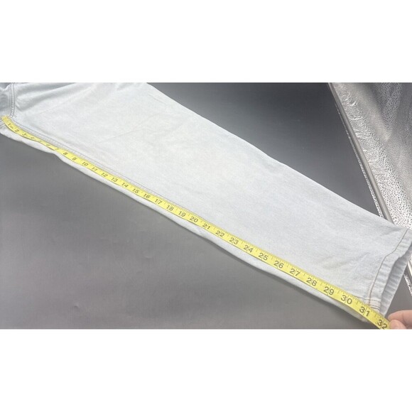 VTG 90s Eddie Bauer Jeans Womens Light Wash Tapered High Rise Mom Jeans Sz 12 - Picture 9 of 10